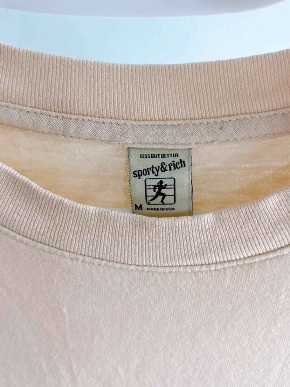 99% NEW SPORTY AND RICH TEE, SIZE M - Picture 5 of 5
